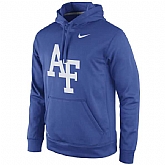 Men's Air Force Falcons Nike Practice Performance Hoodie - Royal,baseball caps,new era cap wholesale,wholesale hats